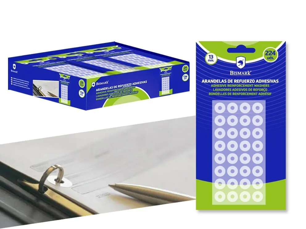 ARANDELAS DE REFUERZO ADHESIVAS Ø13mm 224 UDS