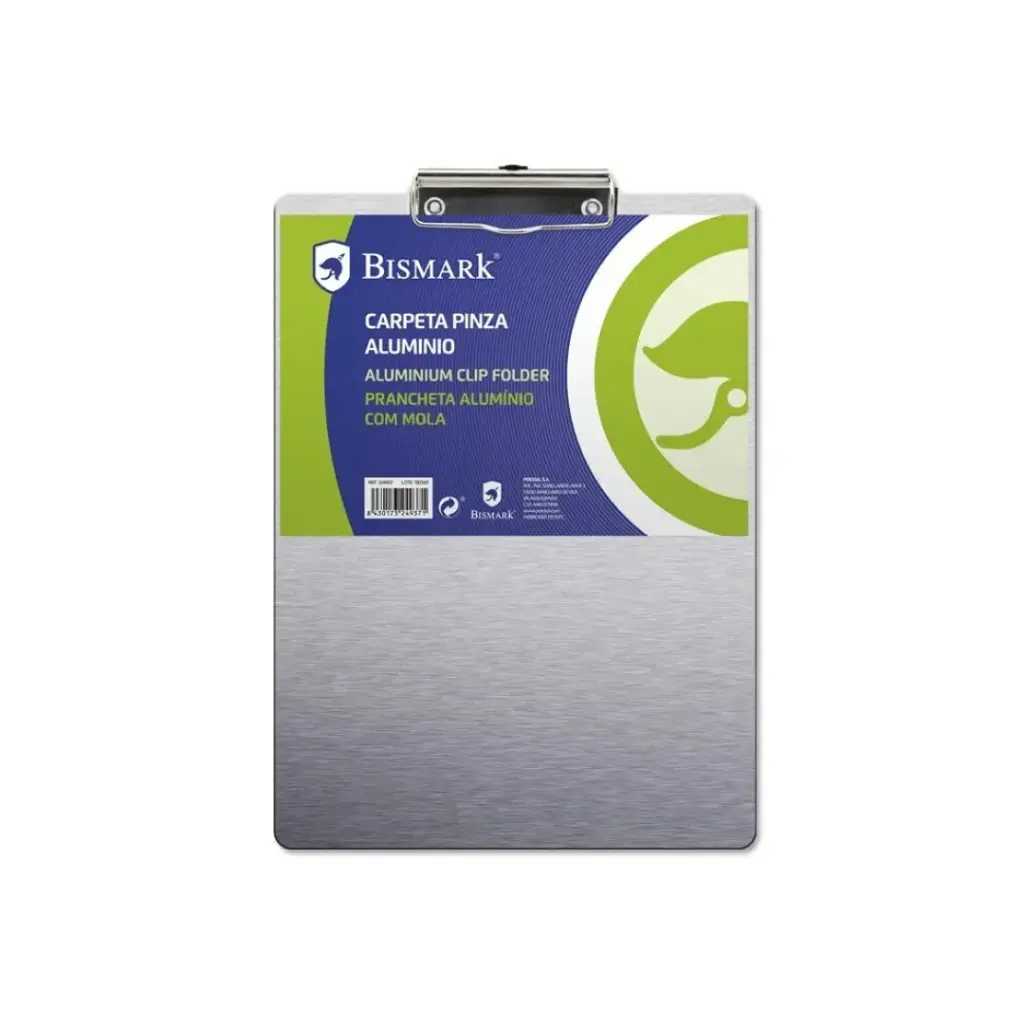 [324937] CARPETA ALUMINIO A4 con pinza - BISMARK -