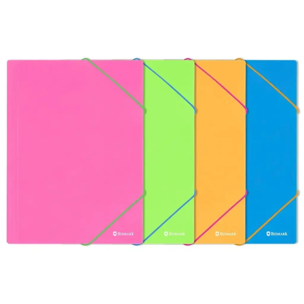 [332676] CARPETA GOMAS Y SOLAPAS PP A4 NEON