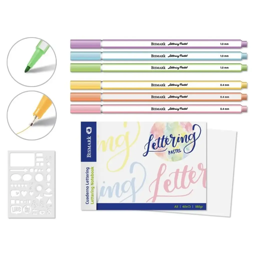 CUADERNO DE LETTERING PASTEL A5+ 6 Rotul + Planner