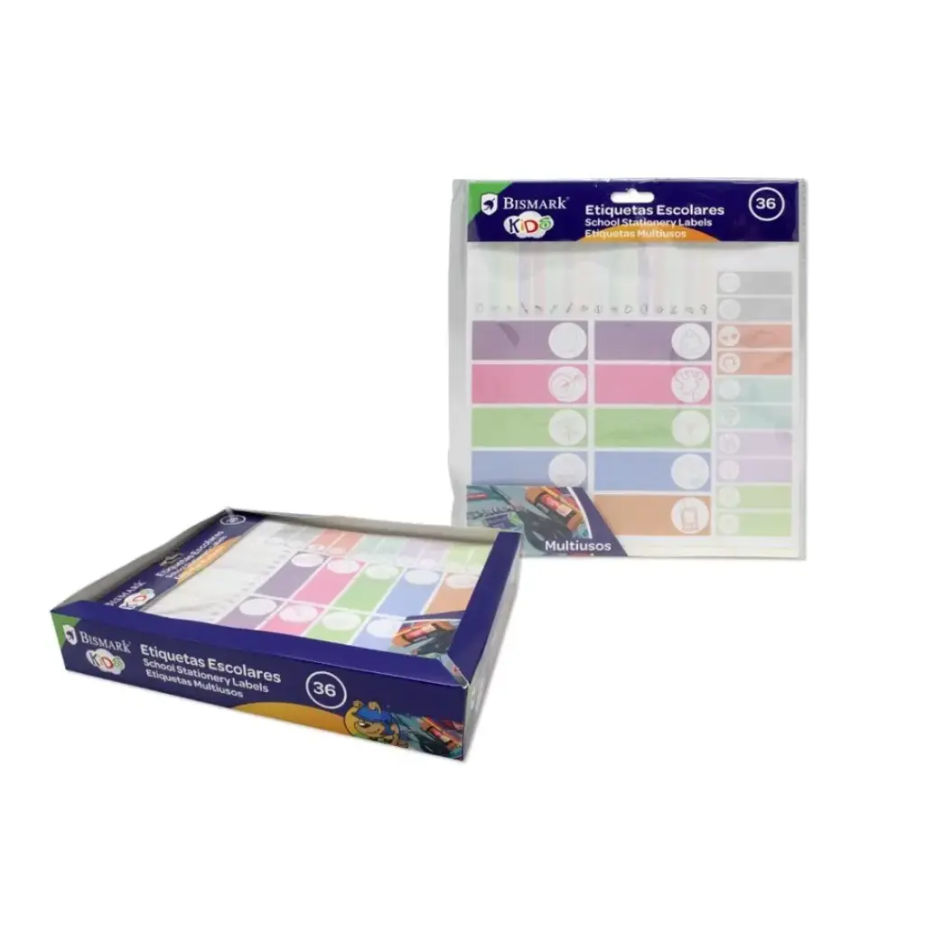[325713] ETIQUETAS MARCADORAS MATERIAL ESCOLAR 36 UDS