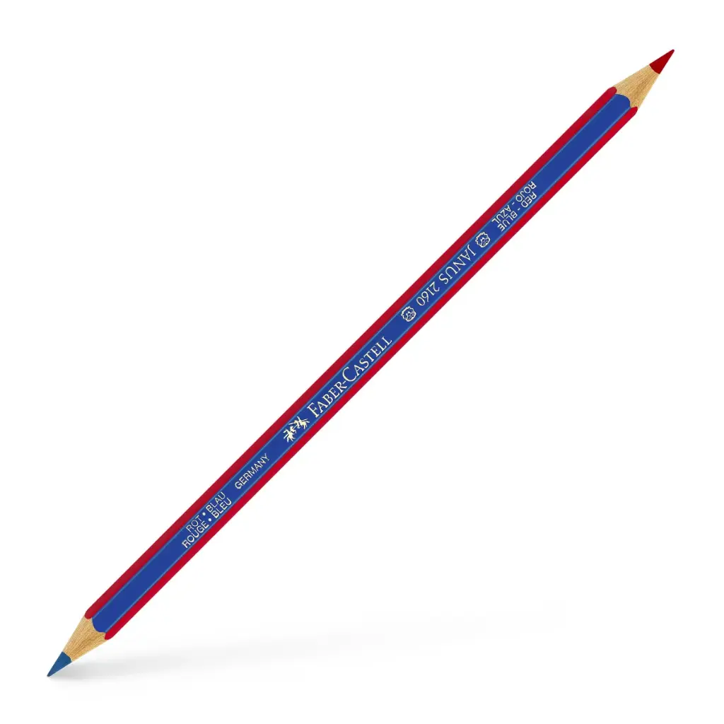LAPIZ BICOLOR FABER CASTELL JANUS 2160 (ROJO-AZUL)