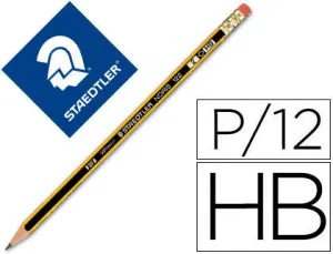 [122-HB] LAPIZ STAEDTLER NORIS HB2 CON BORRADOR