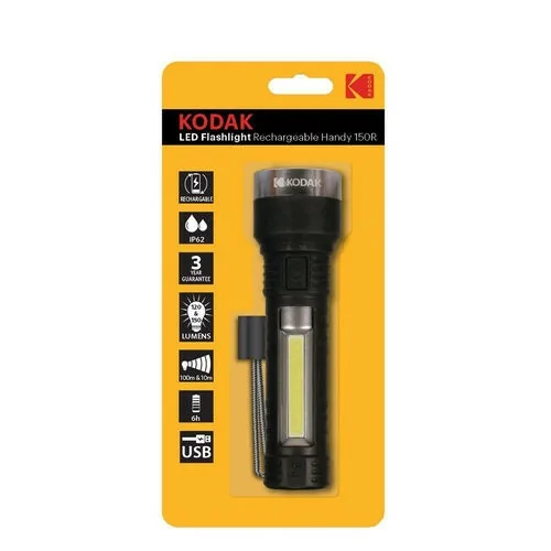 LINTERNA RECARGABLE USB HANDY LED KODAK 100R IP62 100 LUMENS