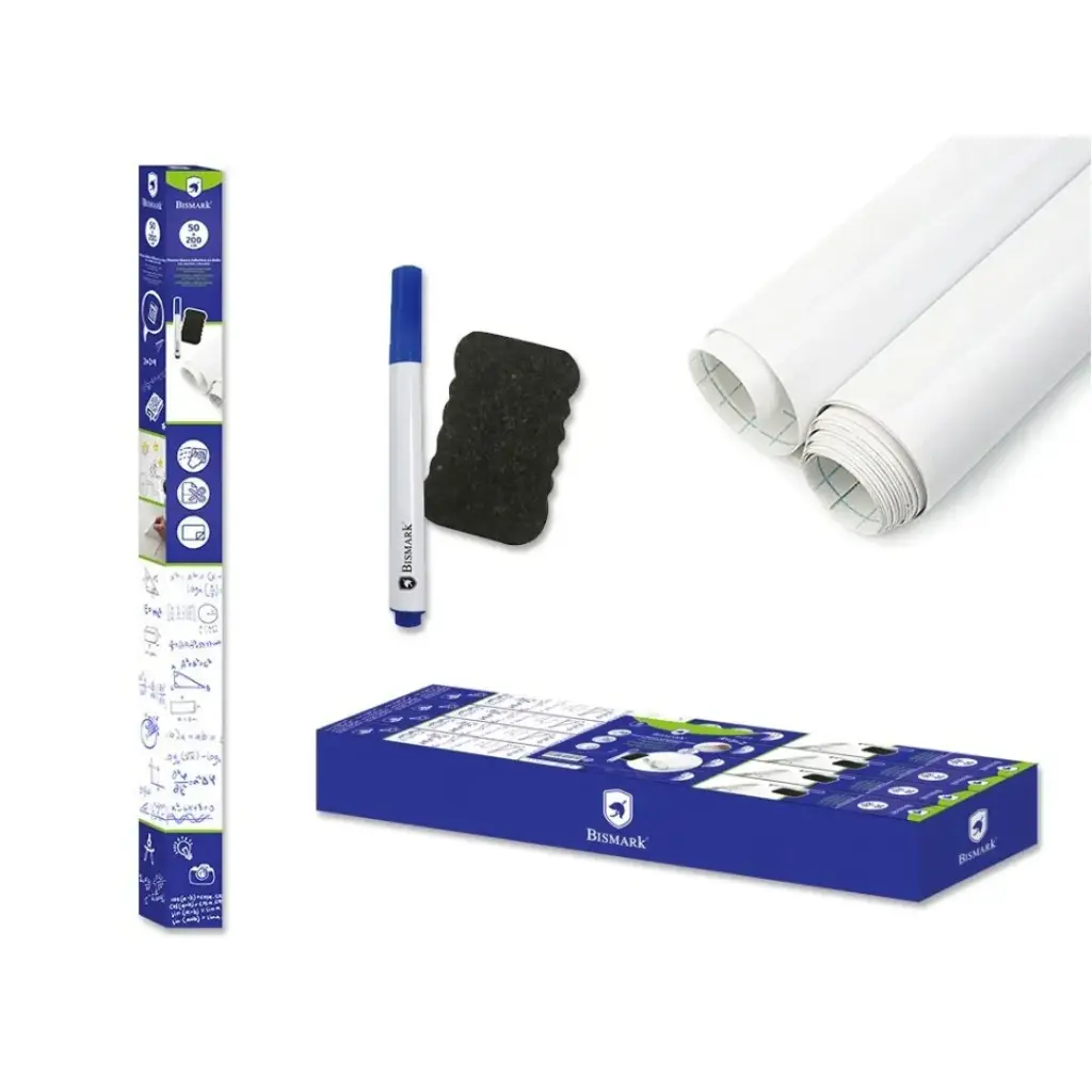 [328319] PIZARRA BLANCA ADHESIVA C/ ROTULADOR Y BORRADOR