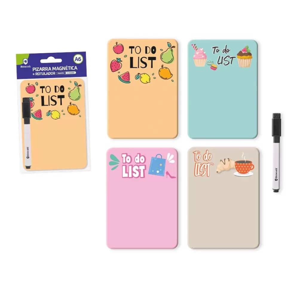 PIZARRA MAGNETICA DECORADA C/ ROTULADOR A6 - BISMARK -