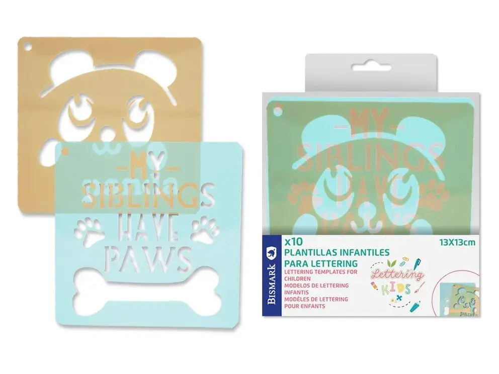 [331156] PLANTILLAS INFANTILES PARA LETTERING 10 PCS