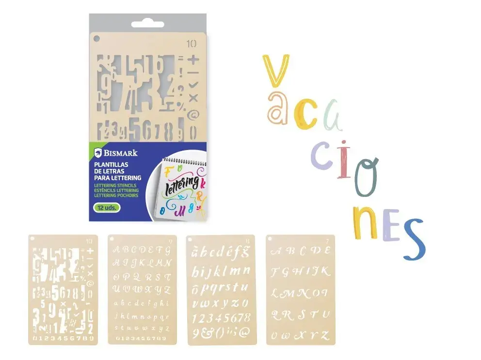 PLANTILLAS PP PARA LETTERING - 12 ALFABETOS