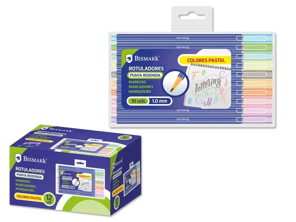 [328391] ROTULADOR PUNTA PASTEL 10 COLORES SET LETTERING