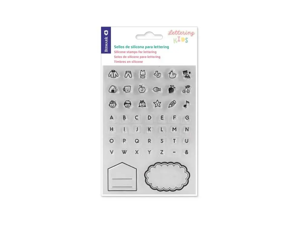 SELLOS SILICONA INFANTIL PARA LETTERING PASTEL
