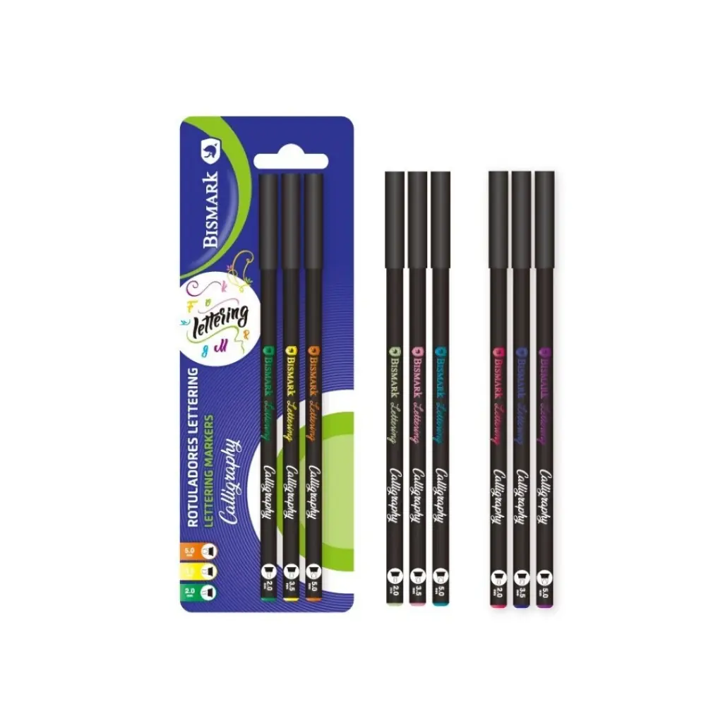 [330623] SET 3 ROTULADORES CALIGRAFIA LETTERING COLORES
