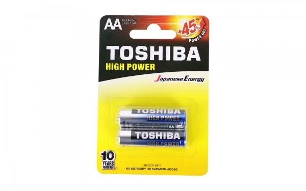 [LR6GCP/BP-2] PILAS TOSHIBA HIGH POWER AA 1.5V