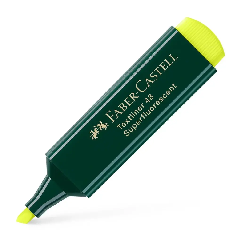 [154807] MARCADOR FLUORESCENTE TEXTLINER 48 - FABER CASTELL -  (AMARILLO)
