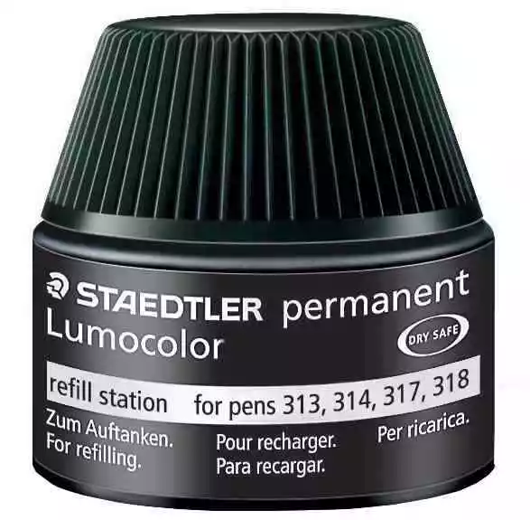 REFILL PARA ROTULADORES 313, 317, 318 TINTA NEGRA PERMANENTE