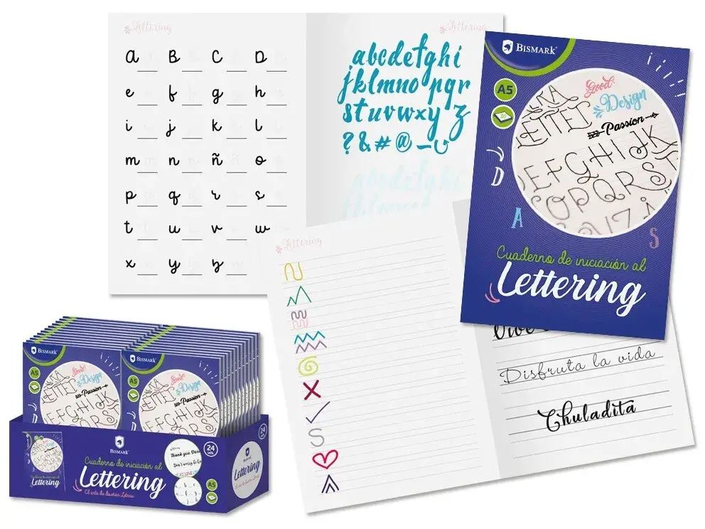 [328439] CUADERNO LETTERING INICIACIÓN A5 20 HOJAS