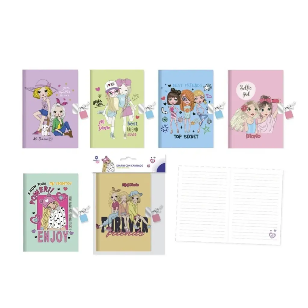 DIARIO CON CANDADO BFF