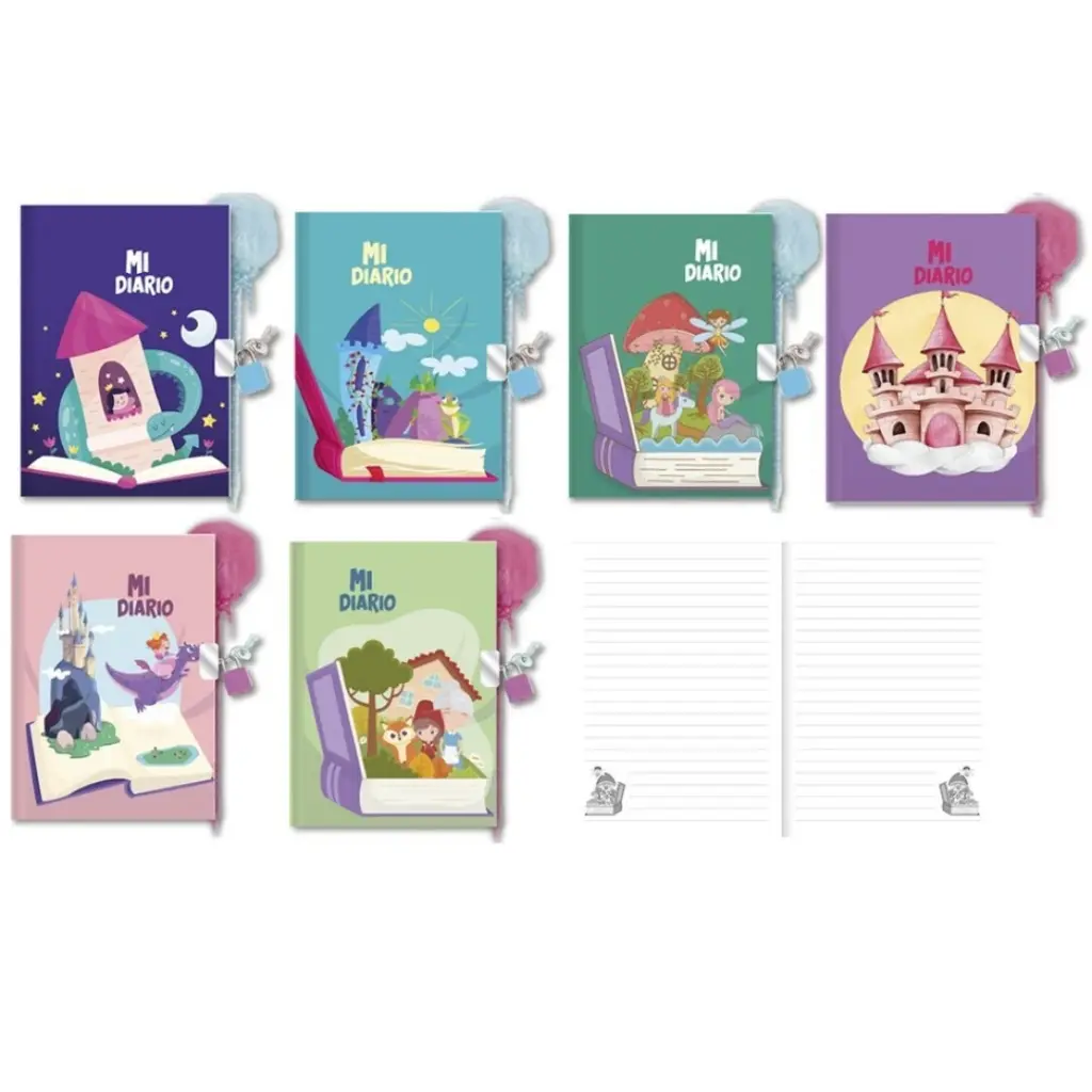 [333285] DIARIO CON BOLIGRAFO POMPON ONCE UPON A DAY