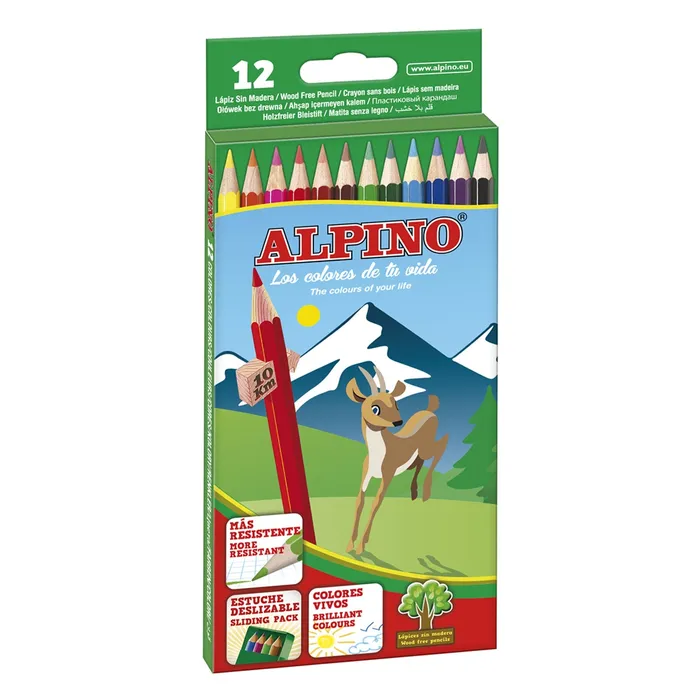 ESTUCHE 12 COLORES ALPINO