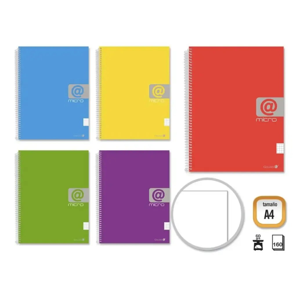 [319601] GOLDEN CUADERNO T.F. A4 160 H. MICROP. OFFICE LISO