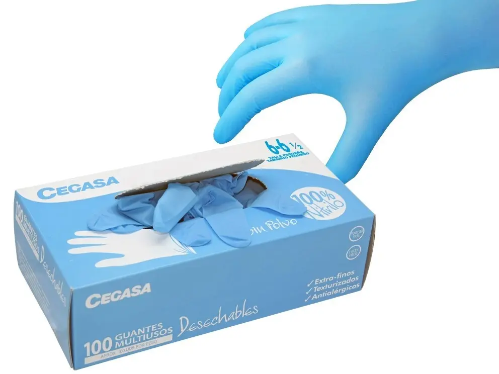 GUANTES CEGASA NITRILO S/P MULTI.