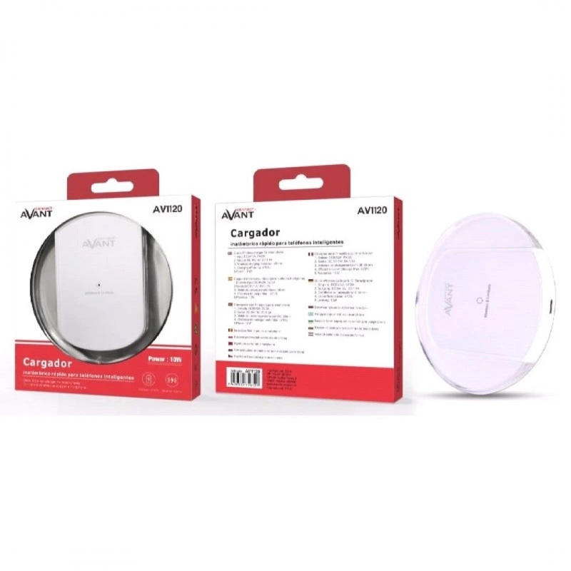 [AV1120] CARGADOR INALAMBRINCO CARGA RAPIDA 10W SMARTPHONE AVANT