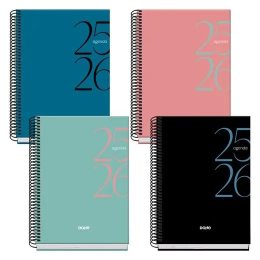 [52080] AGENDA ESCOLAR SYSTEM A5 ESPIRAL SV  2025-2026 - DOHE -