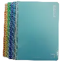 PACSA CUADERNO BASIC 80H 4º 60GR 4X4MM TAPAS CARTÓN PACK 10 UD COLORES SURTIDOS