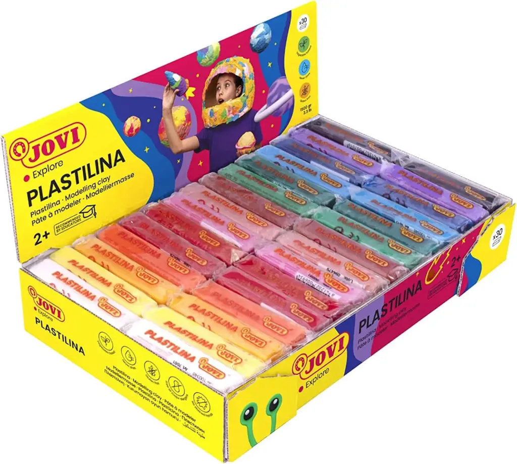 [70/02] PLASTILINA SCHOOL PASTILINA 50GR - JOVI - (AMARILLO)