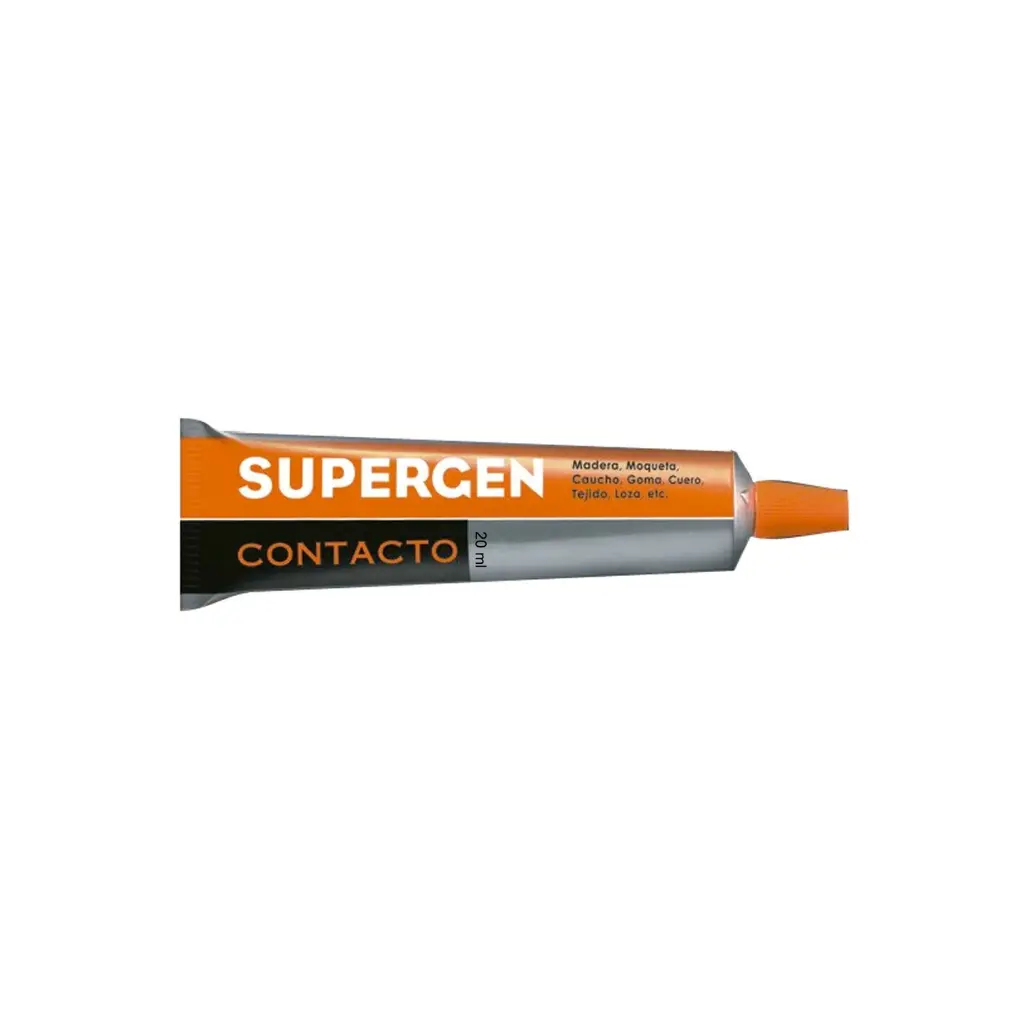 [62601-00000-04] SUPERGEN PEGAMENTO DE CONTACTO RESISTENTE INCOLORO TUBO EN MANCHETA (40 ML)