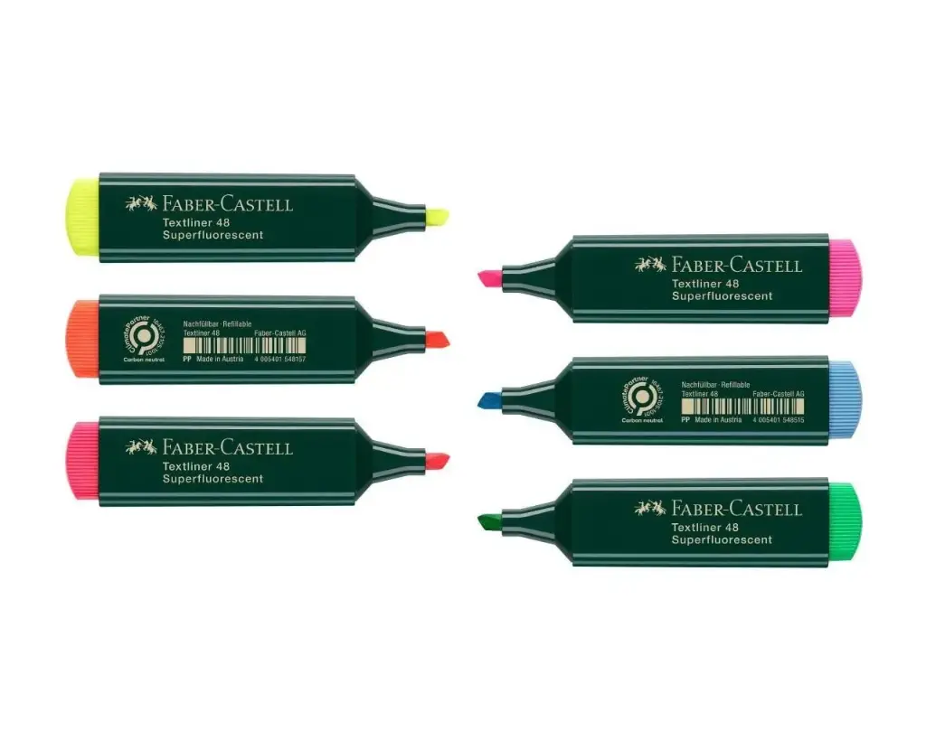 [154667] MARCADOR PASTEL TEXTLINER 46 - FABER CASTELL - (AMARILLO)