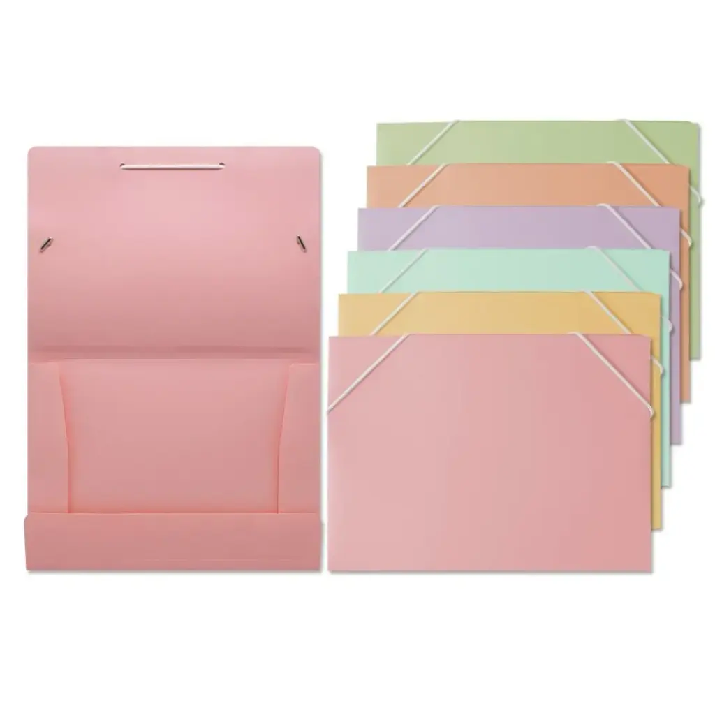 [326624] PASTEL CARPETA POLIPROPILENO GOMAS ELASTICAS A5