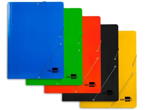 [37510] 37510 CARPETA LIDERPAPEL GOMAS CARTON PLASTIFICADO SOLAPA