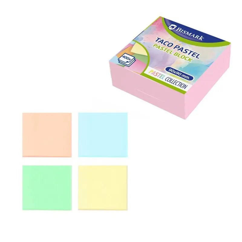 NOTAS ENCOLADO PASTEL 400 hojas 90x90