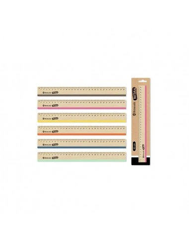 [329266] REGLA MADERA 30 CM COLOR NATURAL - BISMARK -