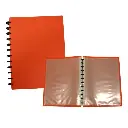 CARPETA 25 FUNDAS 12 ANILLAS NEÓN , PP ( polipropileno ) 