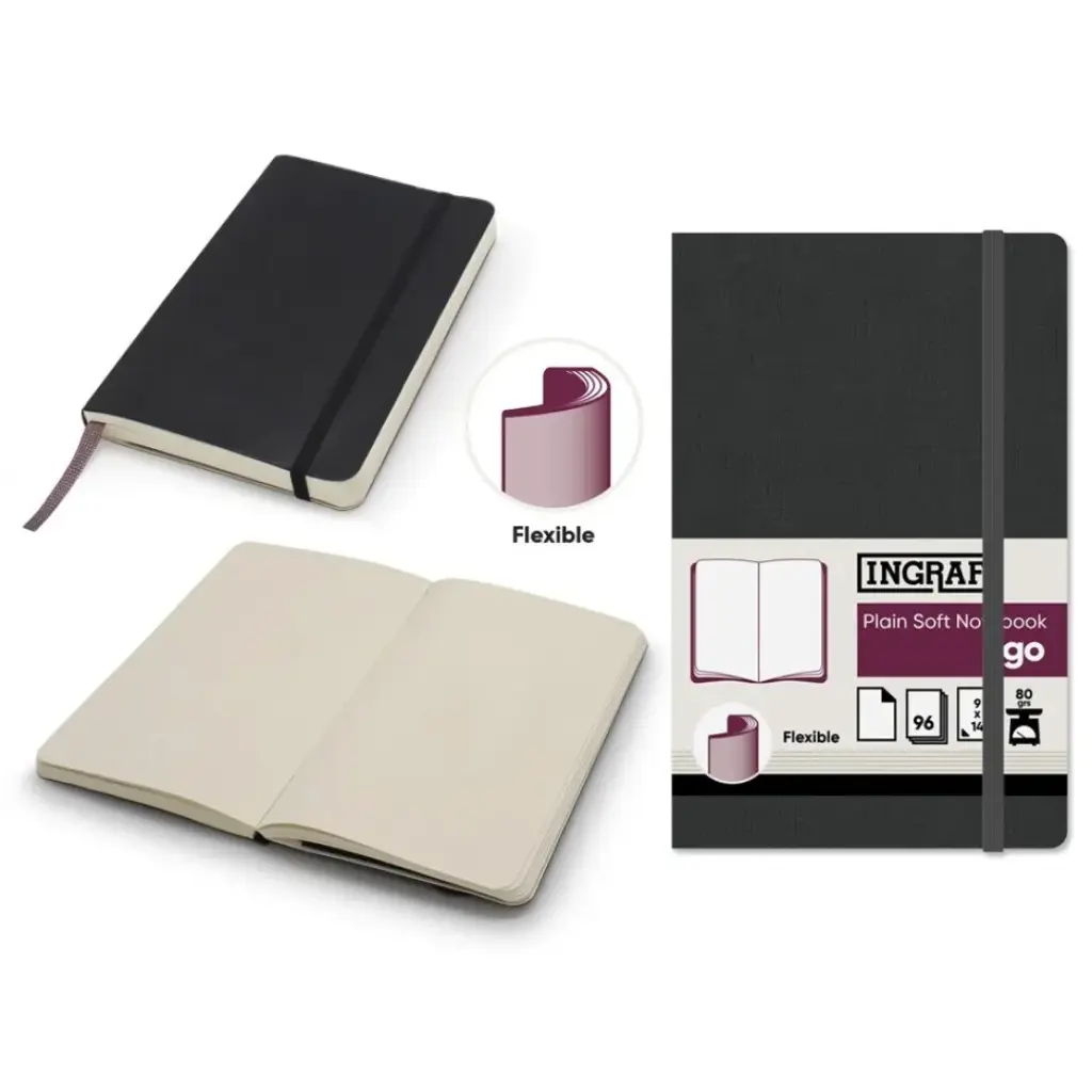 INGRAF & GO PLAIN SOFT NOTEBOOK 9 X14 .96 hojas