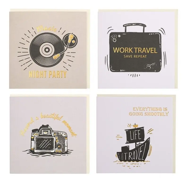 TARJETA FELICITACION  VINTAGE