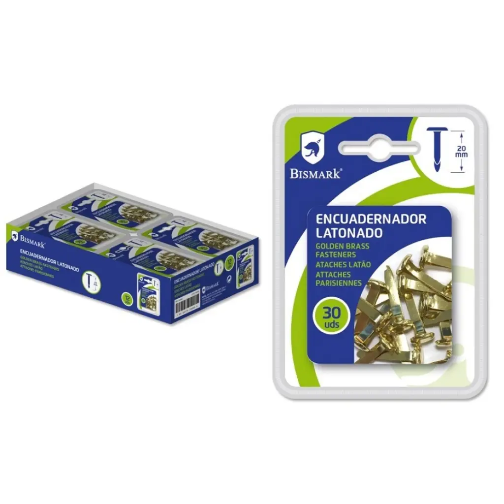 [328550] ENCUADERNADOR LATONADO 30 PIEZAS - BISMARK -