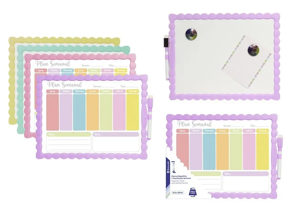 PIZARRA PLANIFICADORA SEMANAL MAGNETICO