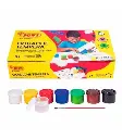 TEMPERA CAJA 7 BOTES 35 ML COLORES SURTIDOS + PINCEL JOVI - 507 -