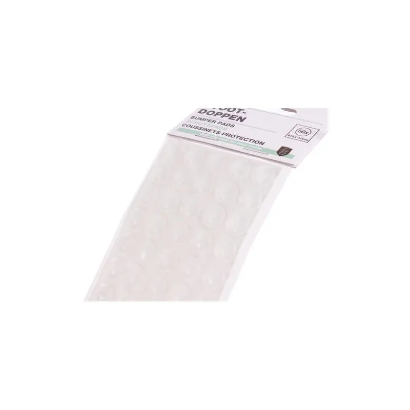 [10198/BS] TOPES GOMA Ø10X3,0MM AUTOADHESIVOS TRANSPARENTE (PACK 50)