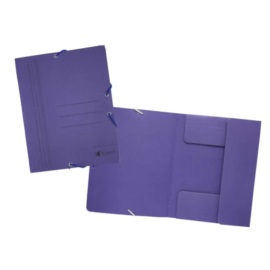 [315999] CARPETA CARTON GOMAS Y SOLAPAS 4º AZUL