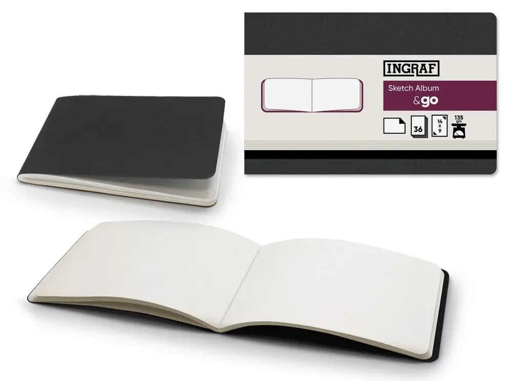 [329112] INGRAF & GO ART COLLECTION SKETCH ALBUM 14 X 9-36H