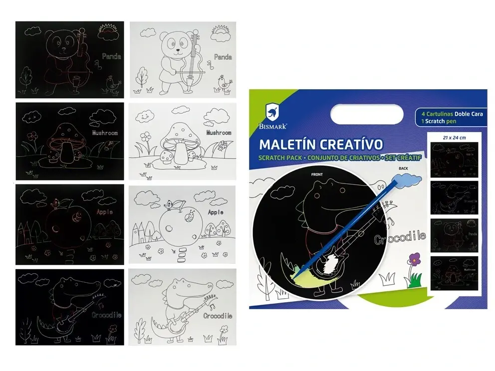 MALETIN CREATIVO SCRATCH INFANTIL