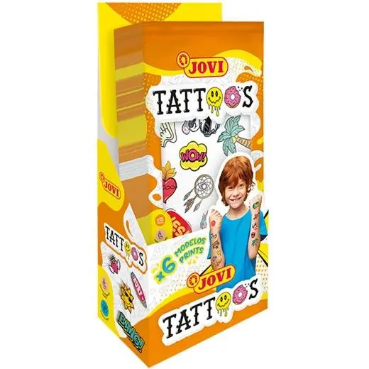 TATUAJES TEMPORALES (6 DISEÑOS) SURTIDOS - JOVI -