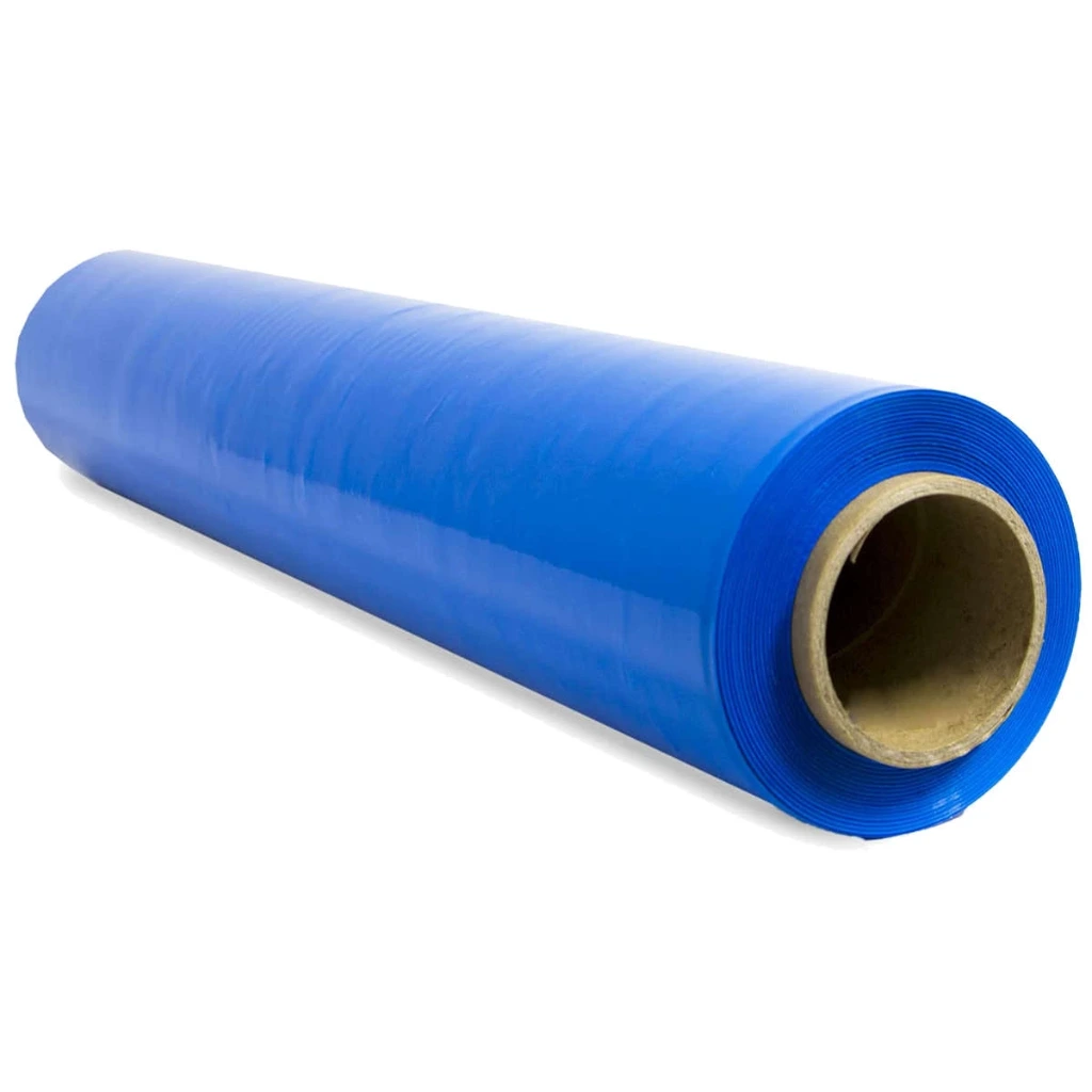 BOBINA INDUSTRIAL FILM ESTIRABLE MANUAL AZUL 23micras 50cm de ancho