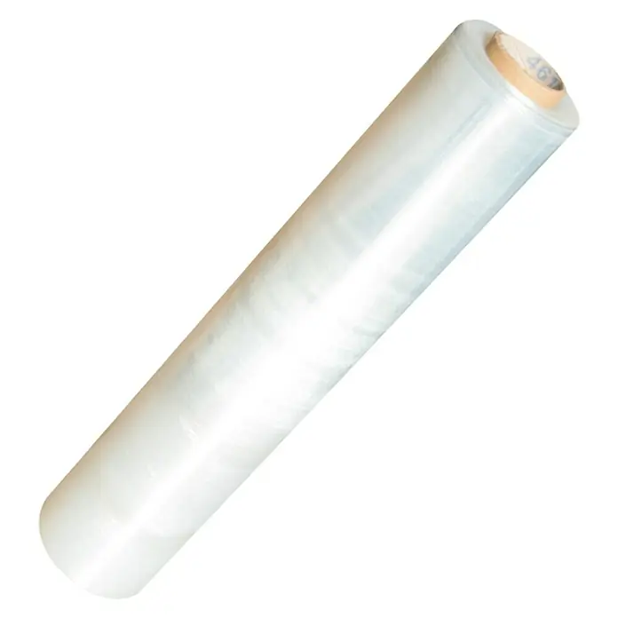 BOBINA INDUSTRIAL FILM ESTIRABLE MANUAL TRANSPARENTE 23micras 50cm de ancho
