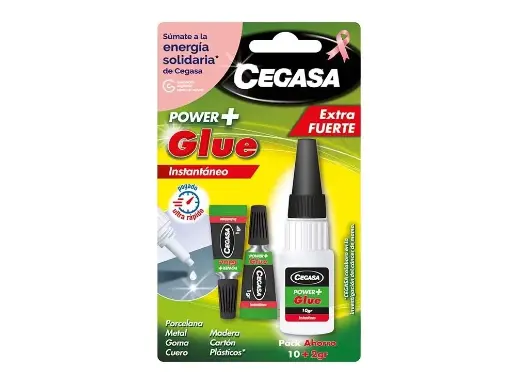 [331402] ADHESIVO INSTANTANEO CEGASA POWER GLUE 10+1+1 GR