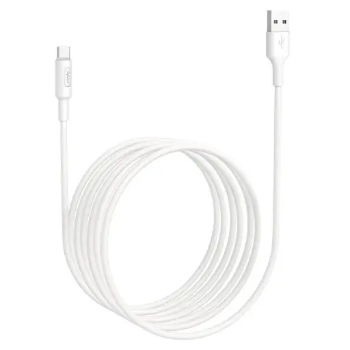 [AV1155] CABLE DE CARGA RAPIDA Y DATOS 3A 2M USB A TIPO-C BLANCO FORCE EDITION AVANT