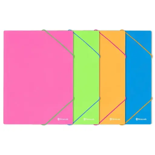 [332676] CARPETA GOMAS Y SOLAPAS PP A4 NEON